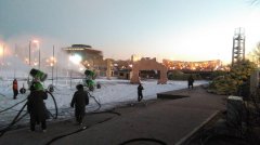 奥林匹克公园造雪